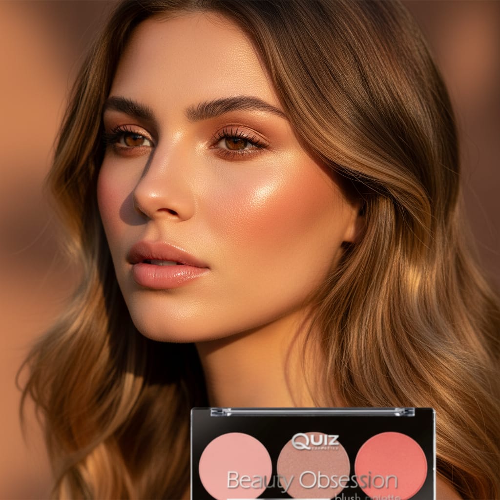 Paleta machiaj Beauty Obsession - Blush, Quiz Cosmetics, 9g