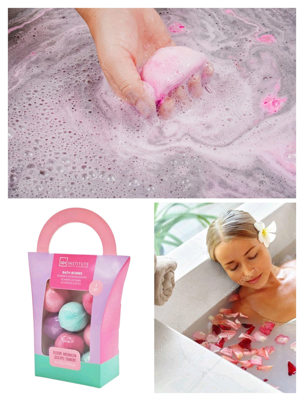 Set Bath Bombs 8 buc, IDC Institute