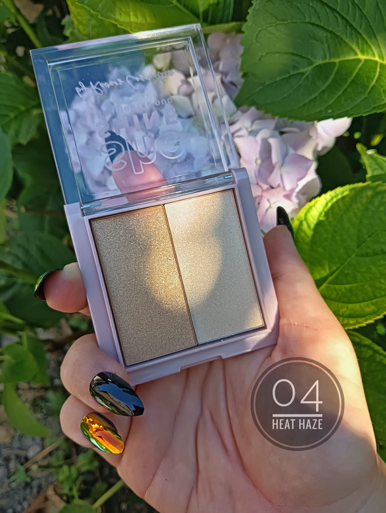 Paleta iluminator Duo She Shine 04 Heat Haze, Revers, 7,2 g