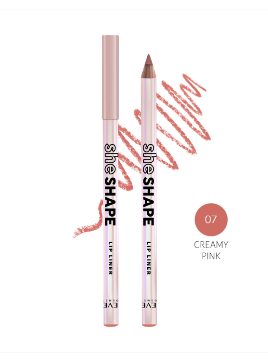 Creion Contur de Buze She Shape – Nr. 07 Creamy Pink, Revers, 1.8g