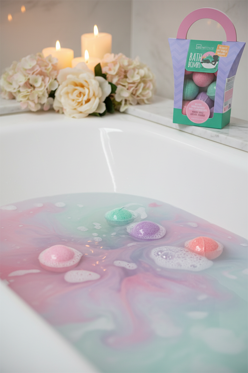 Set Bath Bombs 8 buc, IDC Institute