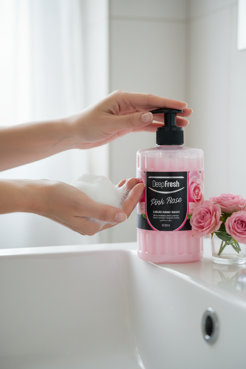 DeepFresh Pink Rose Liquid Hand Wash 500ml