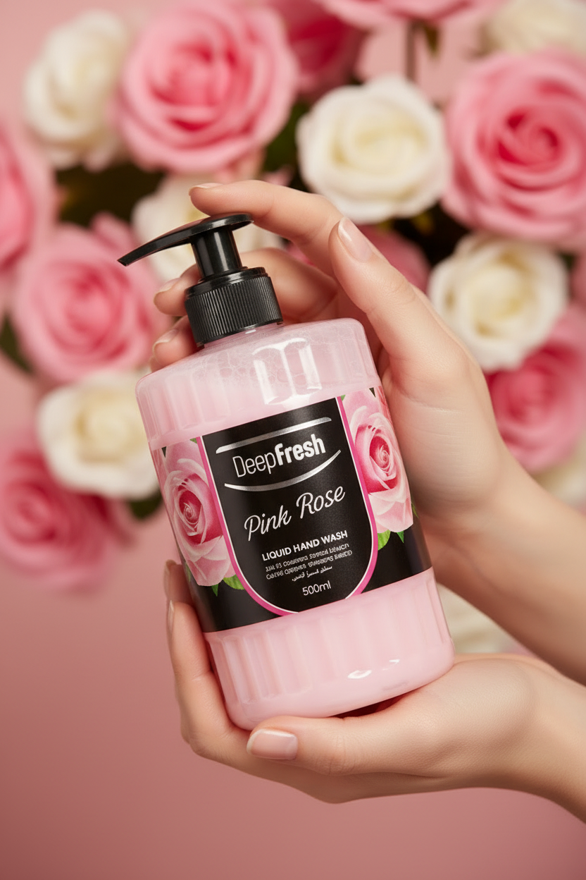 DeepFresh Pink Rose Liquid Hand Wash 500ml
