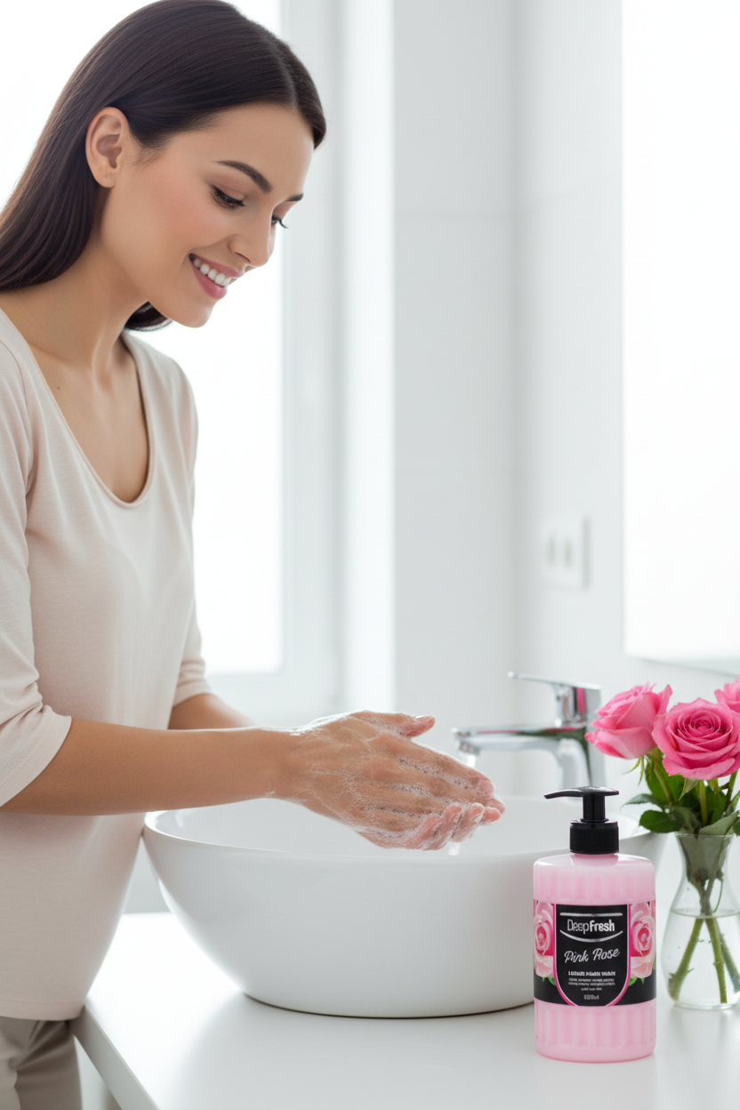 DeepFresh Pink Rose Liquid Hand Wash 500ml
