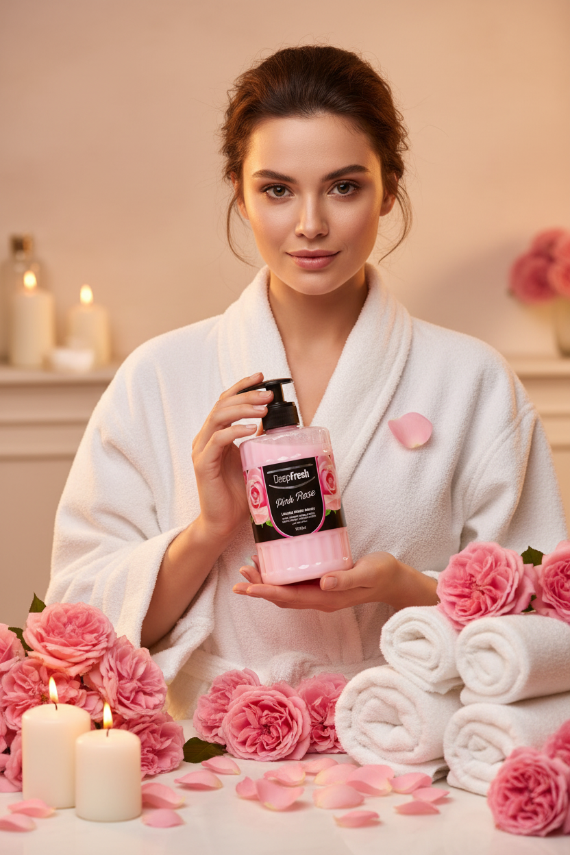 DeepFresh Pink Rose Liquid Hand Wash 500ml