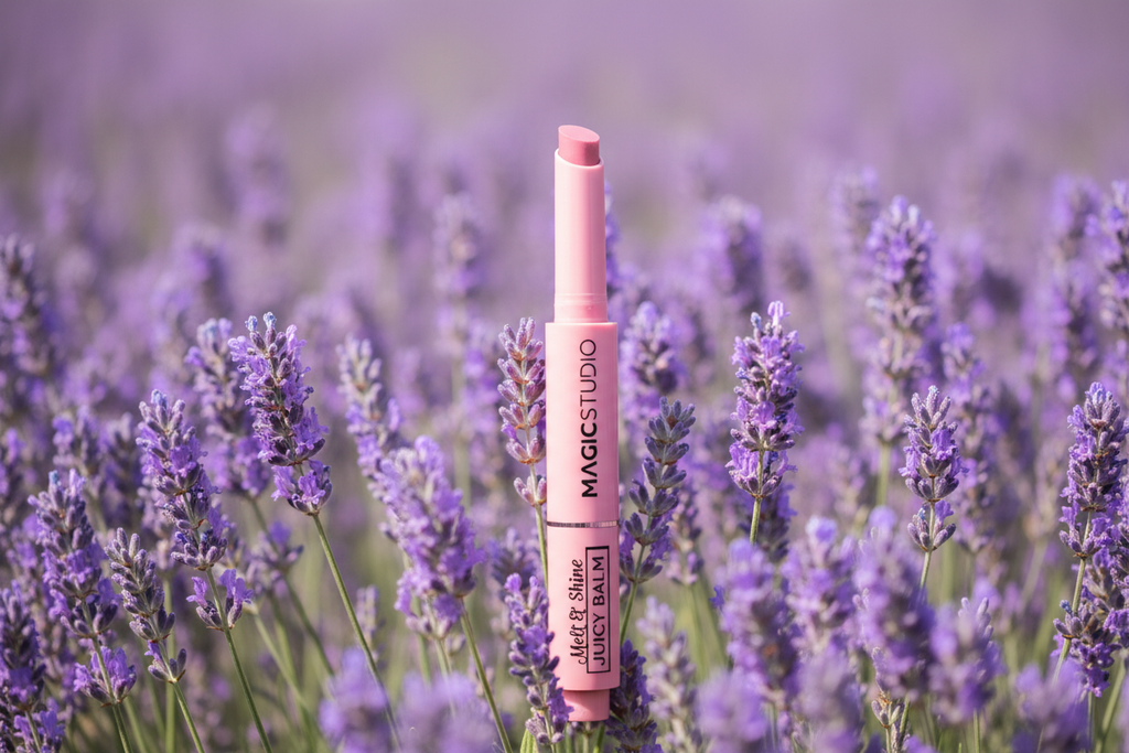 Balsam de buze Magic Studio Melt & Shine cu lavanda
