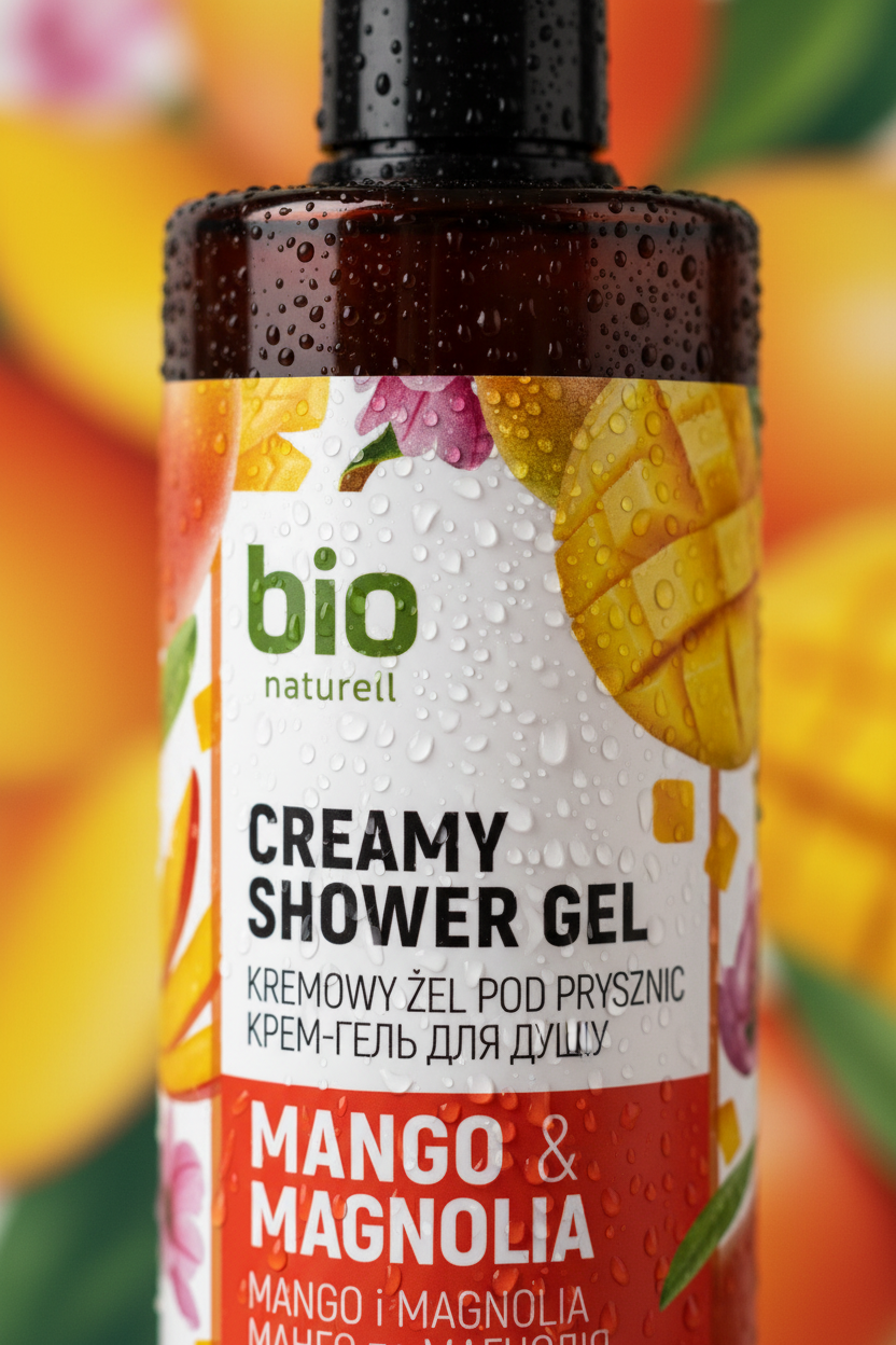 Gel de duș Bio Naturell Creamy Mango & Magnolia 473ml