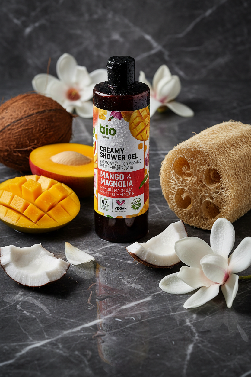 Gel de duș Bio Naturell Creamy Mango & Magnolia 473ml